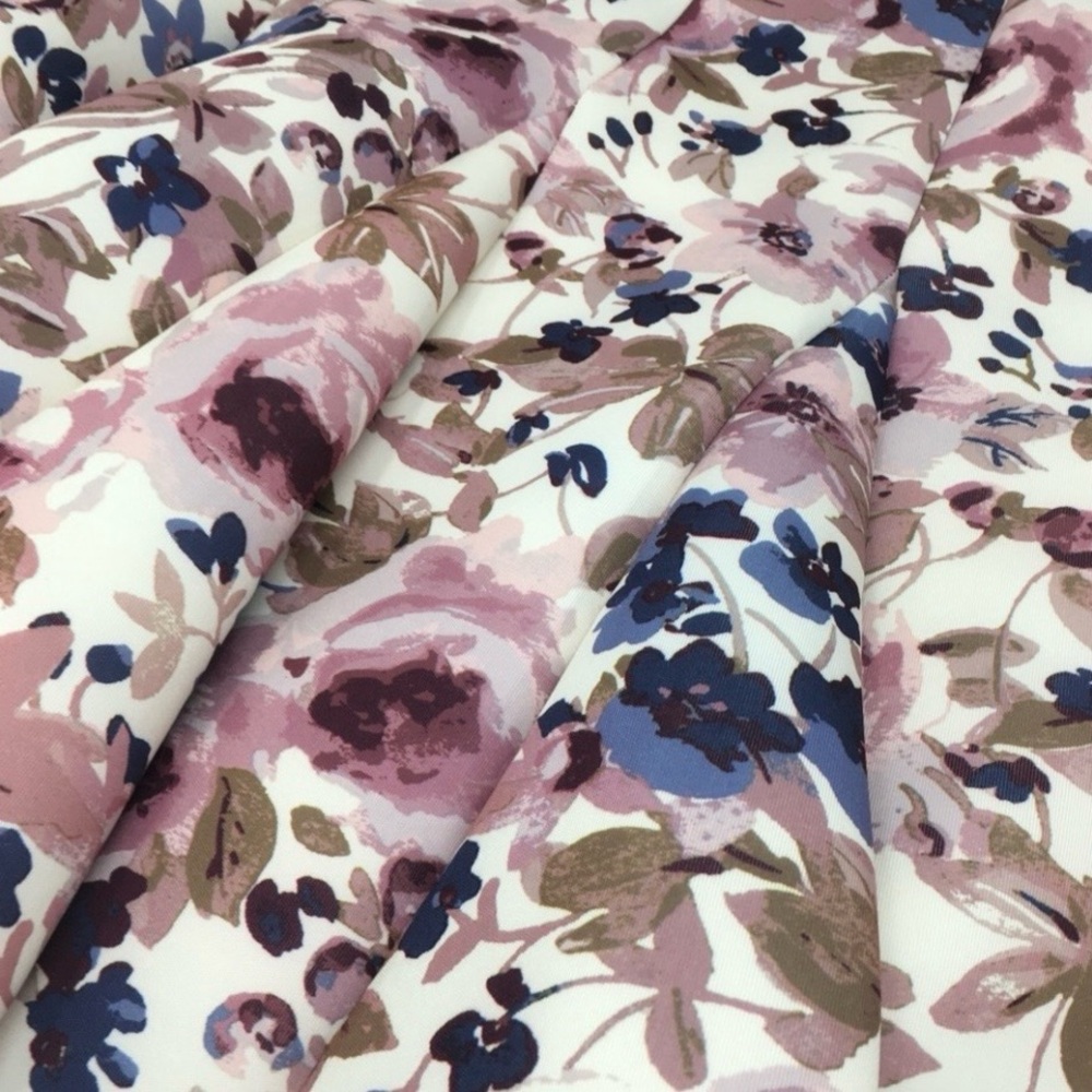 LC Lauren Conrad Runway Floral Scuba Skirt Size 14 Flared Date Night - Picture 6 of 11